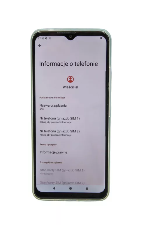SMARTFON CUBOT A10 4 GB / 128 GB 4G (LTE) NIEBIESKI