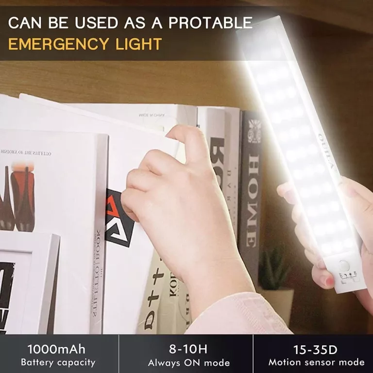 OŚWIETLENIE SZAFKI LED USB 23CM 3000K 2SZT 2W OUILA