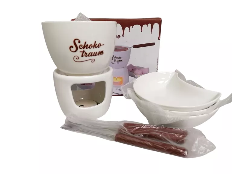 ZESTAW CZEKOLADOWE FONDUE PREZENT NANU-NANA PODGRZEWACZ DO CZEKOLADY