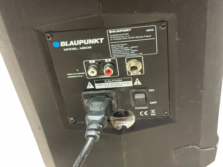 GŁOŚNIK KOLUMNA BLAUPUNKT MB06