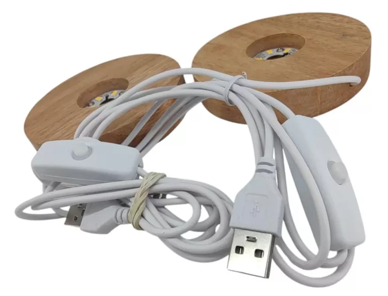 LAMPKA NOCNA LED , WTYCZKA USB, ZESTAW 2SZT. ART-STYLE