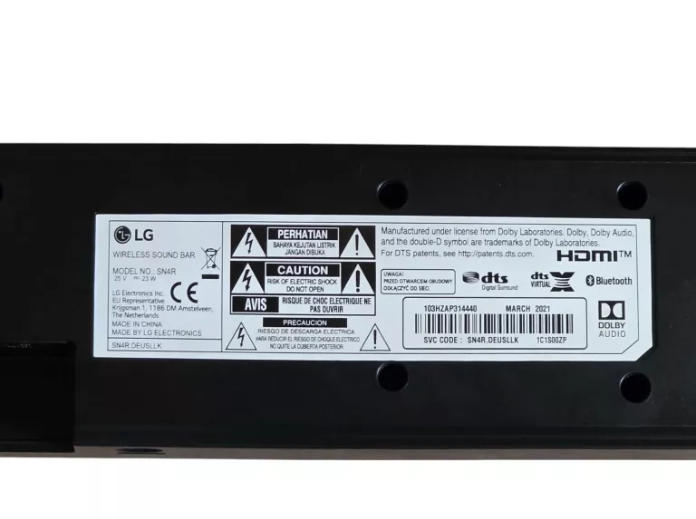SOUNDBAR LG SN4R 4.1 420 W CZARNY