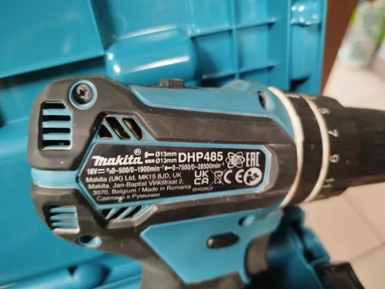 WKRĘTARKA MAKITA DHP485RAJ WALIZKA 2 AUKU ŁADOWARKA