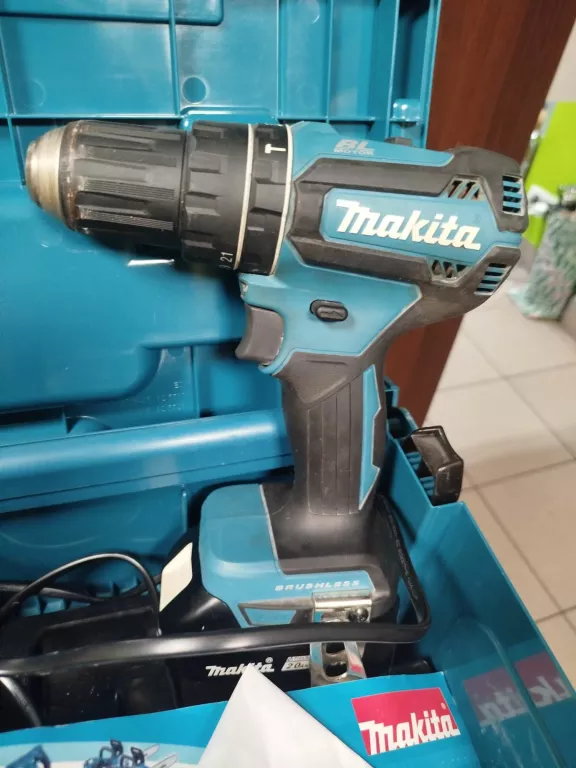 WKRĘTARKA MAKITA DHP485RAJ WALIZKA 2 AUKU ŁADOWARKA
