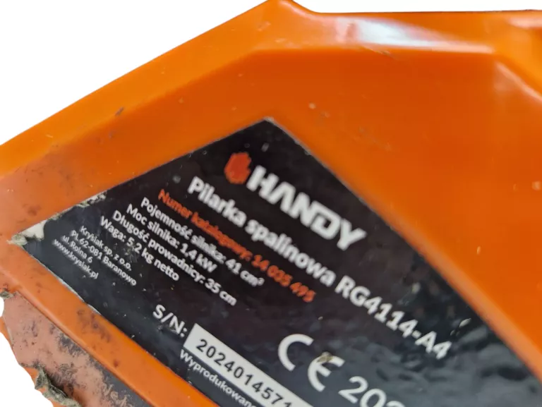 PIŁA SPALINOWA HANDY RG4114-A4 2024
