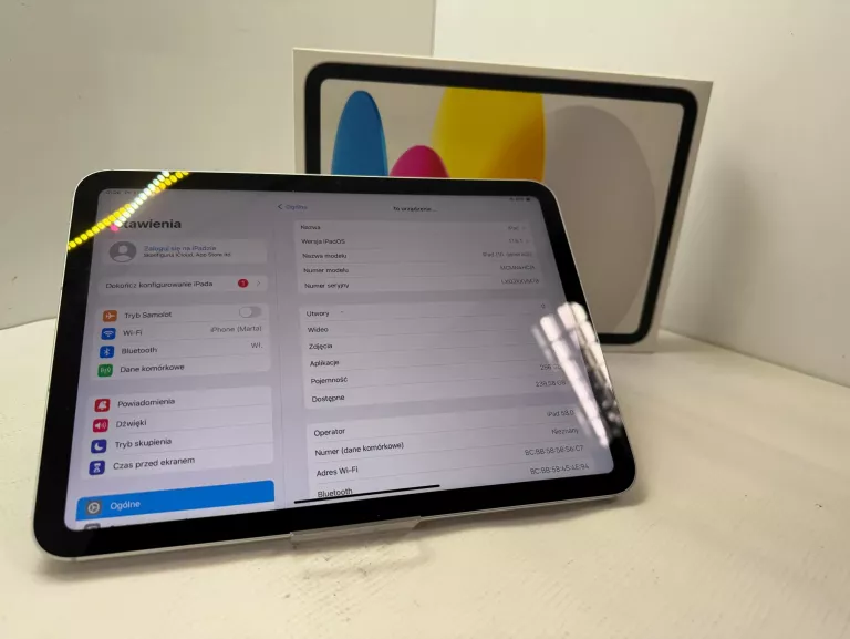 JAK NOWY TABLET APPLE IPAD 10 GEN 10.9" + CELLULAR 256GB KOMPLET