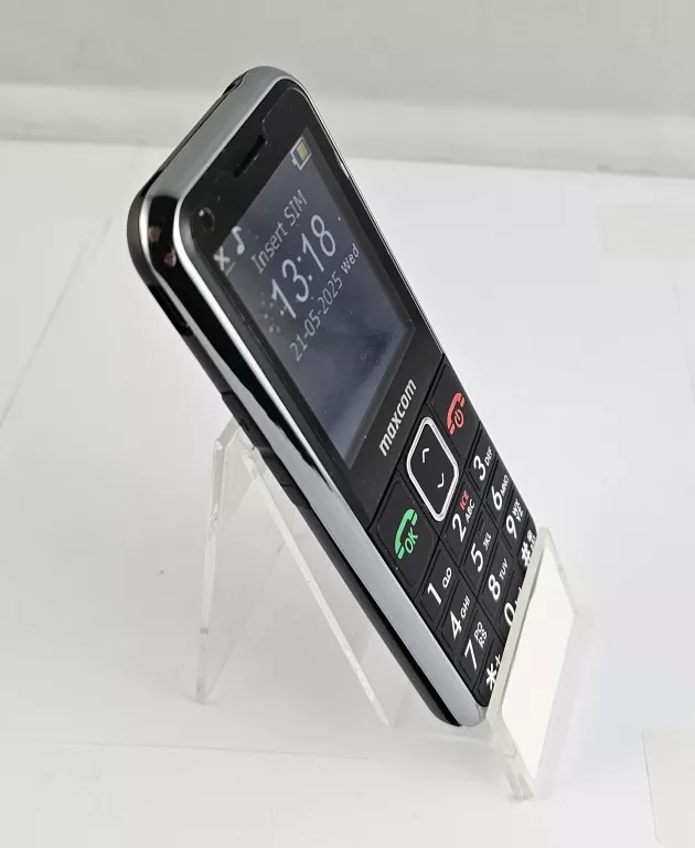 TELEFON MAXCOM MM730 + PUDEŁKO, ŁADOWARKA, SŁUCHAWKI