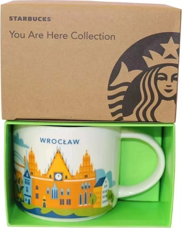 ORYGINALNY KUBEK STARBUCKS YOU ARE HERE CERAMIKA WROCŁAW 414 ML