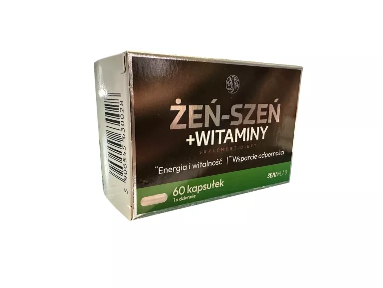 SUPLEMENT DIETY SEMA LAB ŻEŃ SZEŃ + WITAMINY 60 KAPS. 08/2026R.