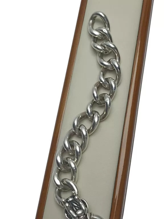 ŚLICZNA SREBRNA BRANSOLETKA SMOK (18,19G, 17CM)