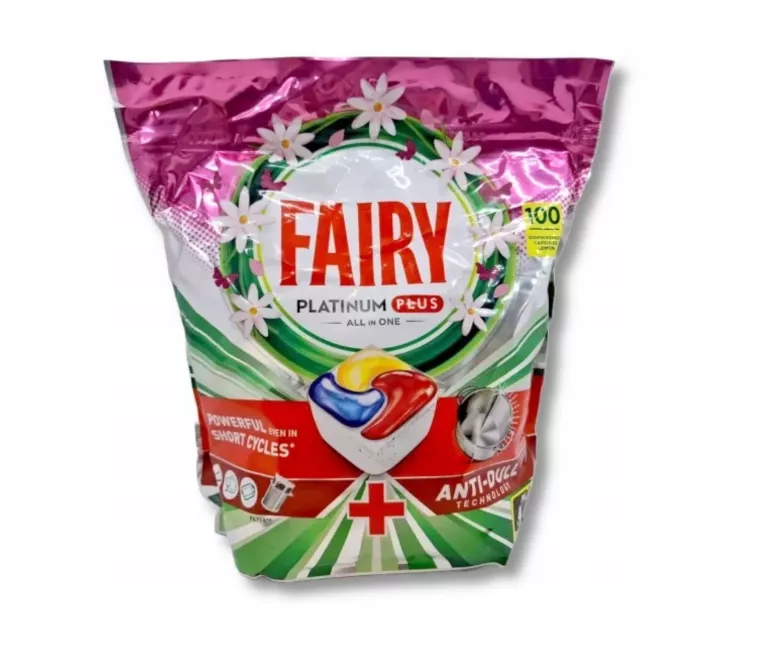 KAPSUŁKI DO ZMYWARKI FAIRY PLATINUM PLUS ALL IN ONE LEMON - 100 SZT..