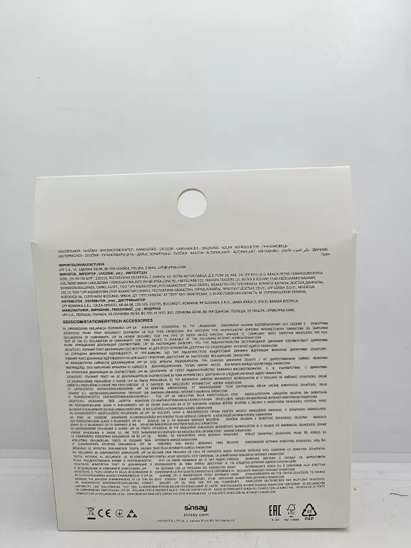 sinsay-loudspeaker-pudelko-ean-gtin-5906807337187
