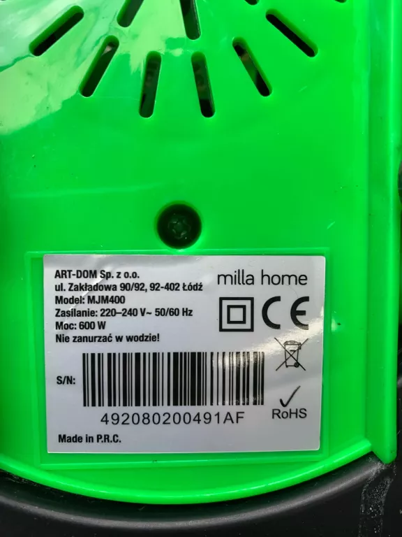 SOKOWIRÓWKA MJM400 MILLA HOME