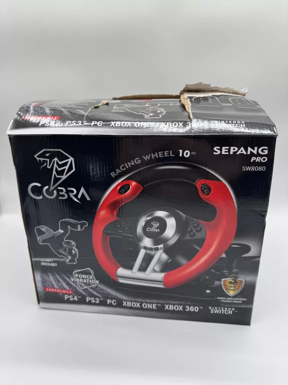 KIEROWNICA Q-SMART SEPANG SW8080 + PEDAŁY, PUDEŁKO