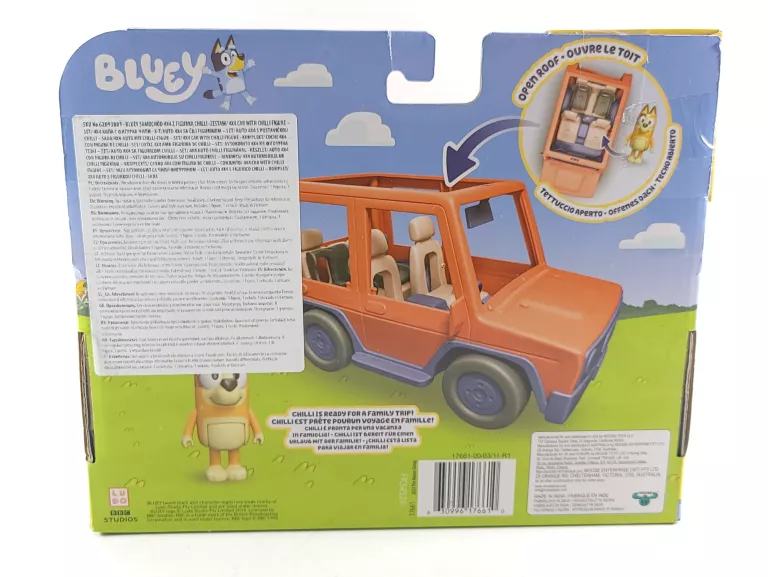 POJAZD MOOSE TOYS BLUEY FIGURKA RODZINNA WYCIECZKA SAMOCHODOWA BLU17661