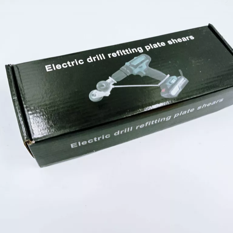 PRZYSTAWKA NA WIERTARKĘ KOŃCÓWKA DO CIĘCIA BLACHY METALU ADAPTER NAKŁADKA