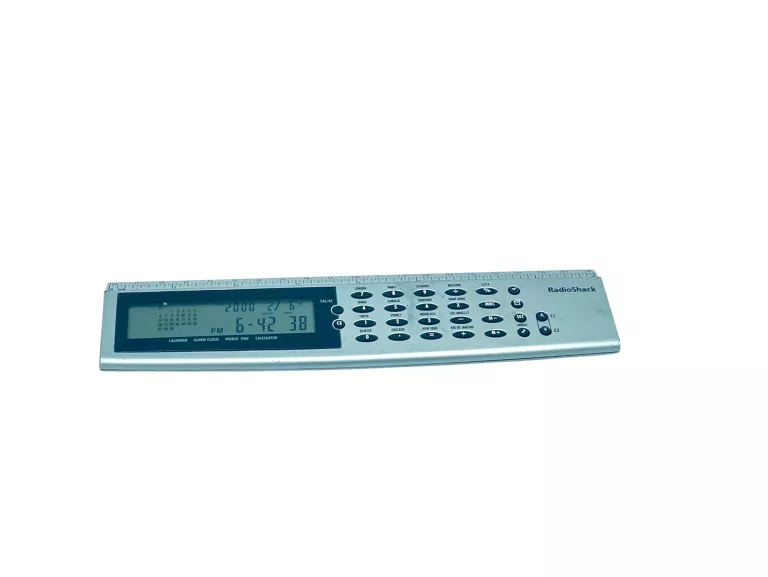 LINIJKA Z KALKULATOREM RADIOSHACK 65-8121 +KALENDARZ, ALARM