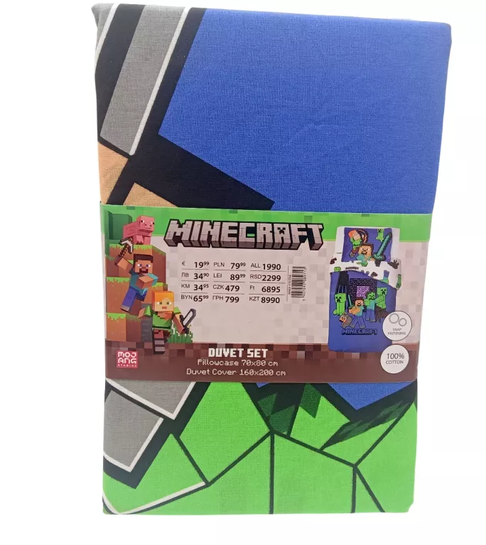 KOMPLET POŚCIELI MINECRAFT SINSAY 160X200 CM