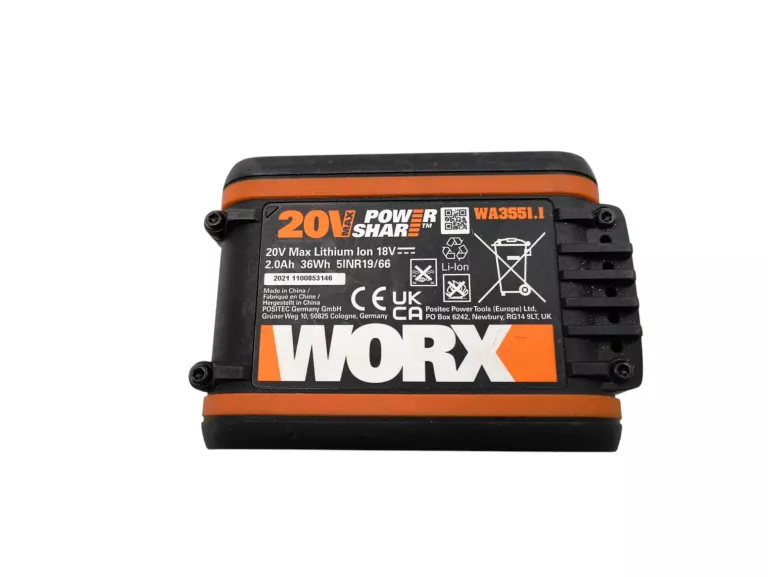 AKUMULATOR WORX POWER SHAR WA3551.1 20 V 2.0 AH