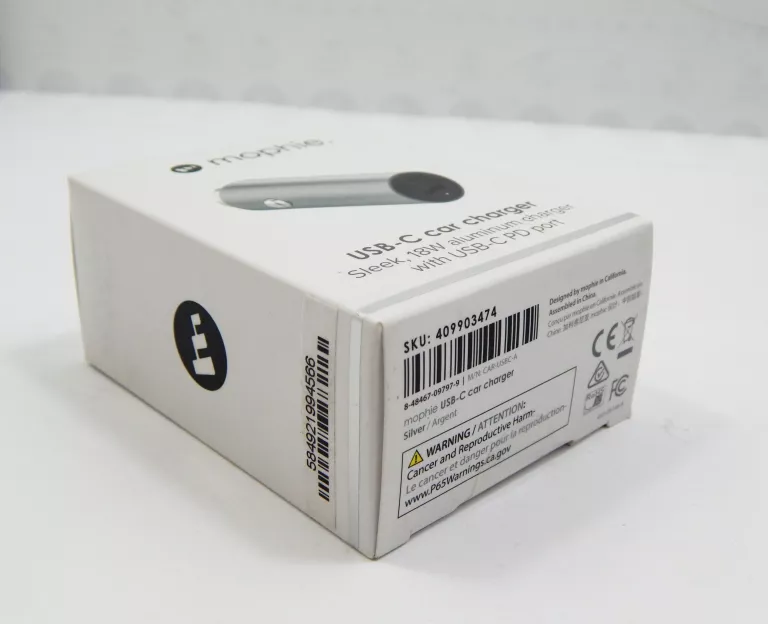 ŁADOWARKA SAMOCHODOWA MOPHIE 18W DO SMARTFONA, DO TABLETU