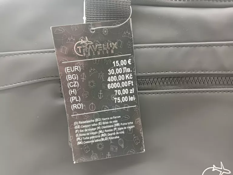 TORBA PODRÓŻNA TRAVELUX PREMIUM CZARNA