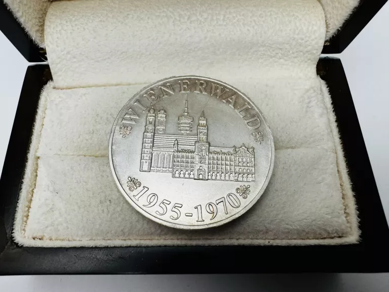 AUSTRIA, MEDAL LAS WIEDEŃSKI, WIENERWALD GASTLICHKEIT, SREBRO AG800