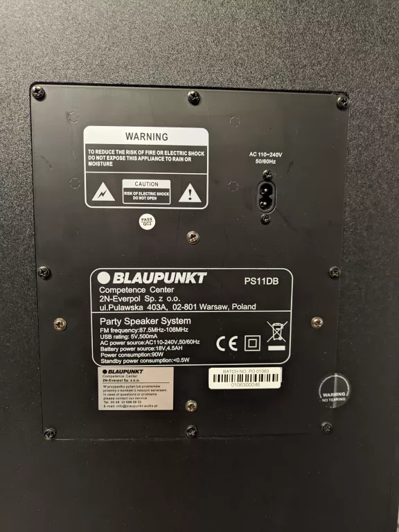 KOLUMNA AKTYWNA/ GŁOSNIK BLAUPUNKT PS11DB