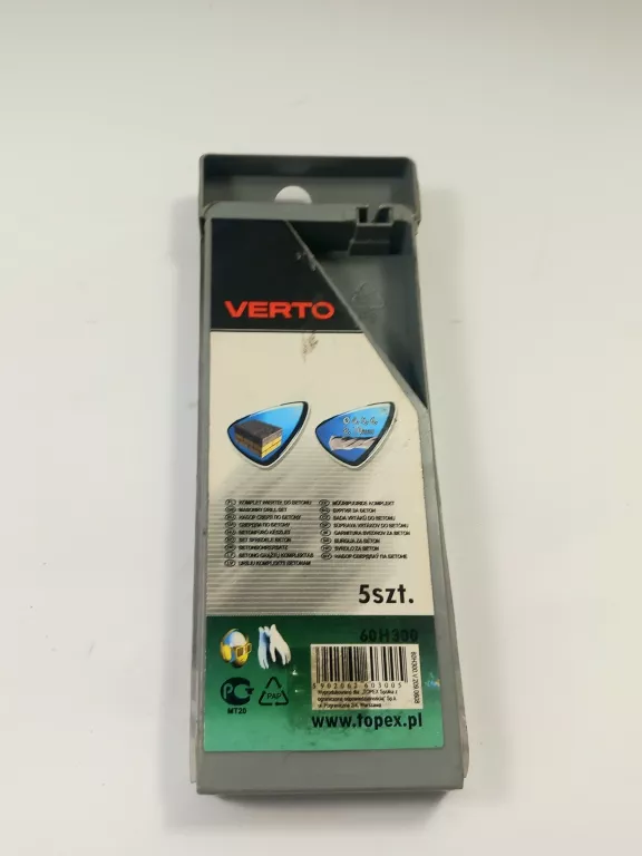 WIERTŁA VERTO DO BETONU 5 SZT 60H300