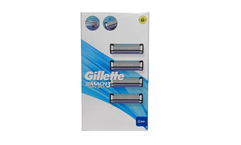 GILLETTE MACH 3 SPORT 4SZT W WKŁADY DO MASZYNEK ORYGINAŁ