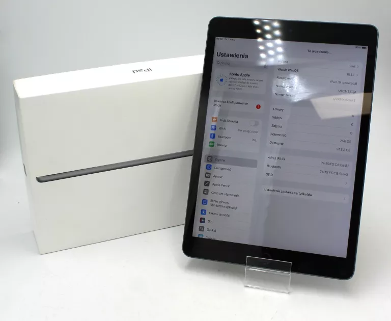 TABLET APPLE IPAD (9TH GEN) 10,2" 3 GB / 256 GB SZARY