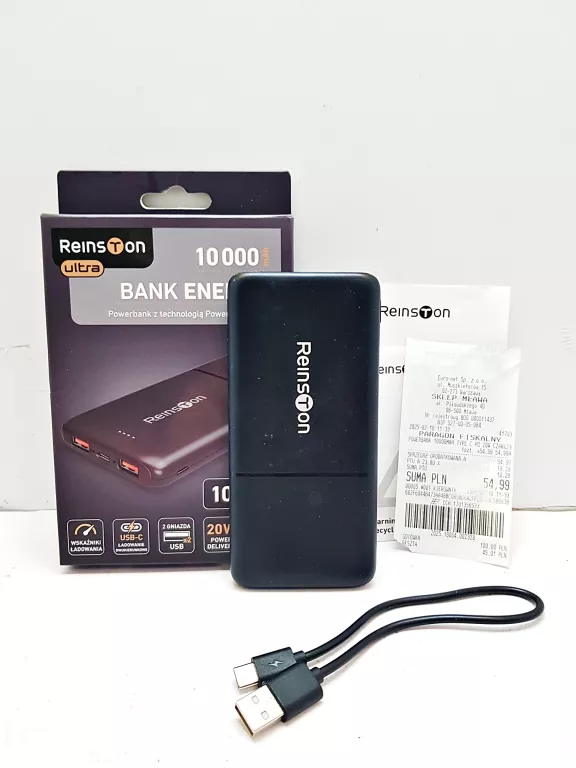 POWERBANK REINSTON ULTRA 10000MAH DZ:10.02.2025