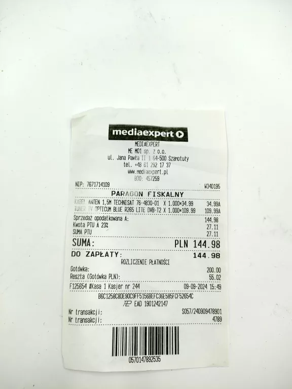 DEKODER OPTICUM BLUE + KABEL ANT+HDMI ! OKAZJA !