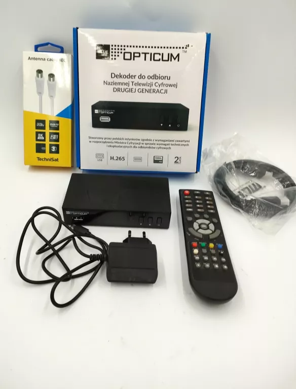 DEKODER OPTICUM BLUE + KABEL ANT+HDMI ! OKAZJA !