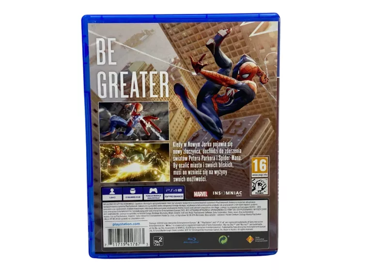 GRA MARVEL'S SPIDER-MAN PS4 PL POLSKA WERSJA SONY PLAYSTATION 4