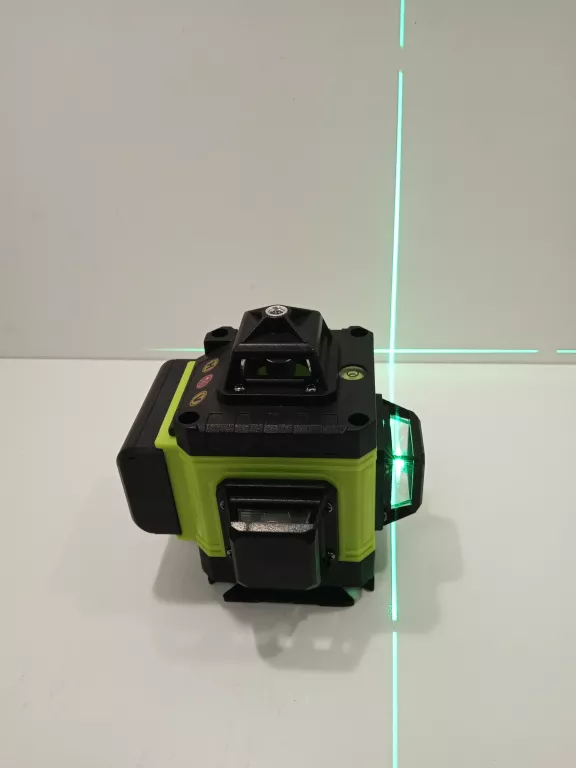 POZIOMICA LASEROWA PŁASZCZYZNOWA LASER KRZYŻOWY 4D 16 LINII 360° 2X AKU