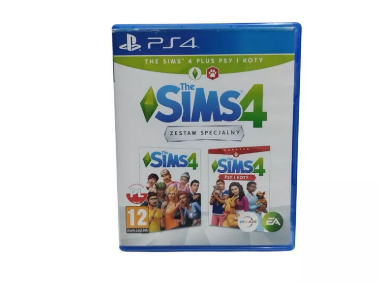 THE SIMS 4 ZESTAW + DODATEK PSY I KOTY PS4