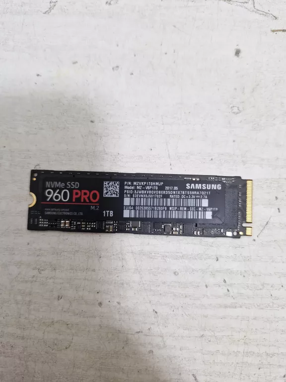 DYSK SAMSUNG 960 PRO M.2 ITB