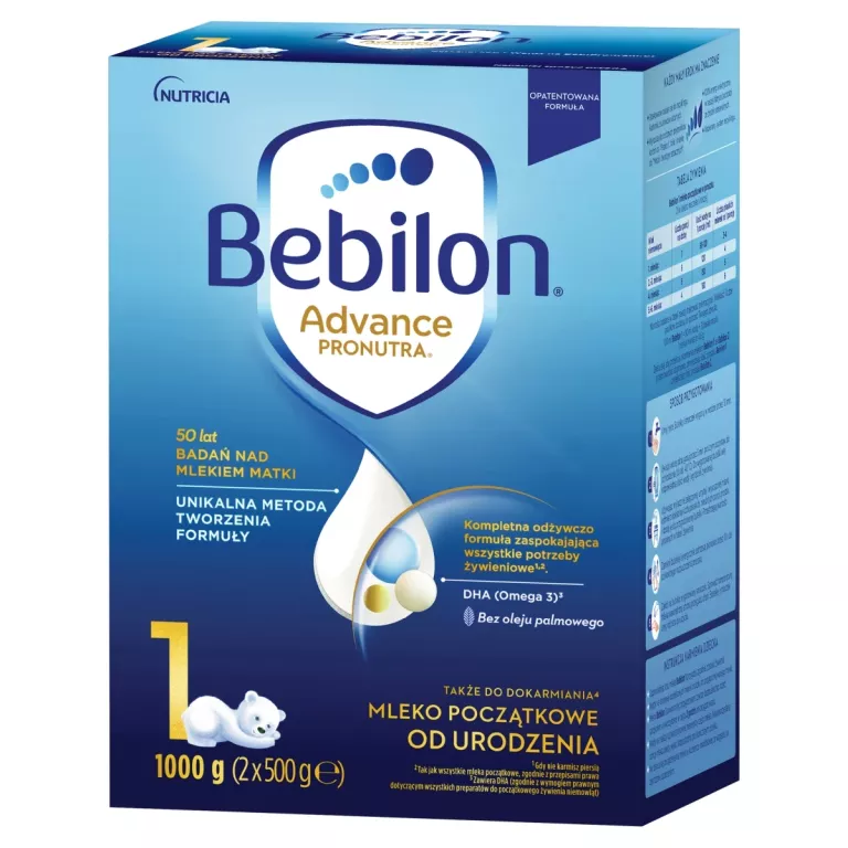 BEBILON 1 ADVANCE PRONUTRA MLEKO POCZĄTKOWE OD URODZENIA 1000