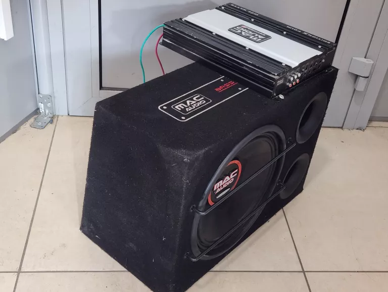 SKRZYNIA BASOWA MAC AUDIO 112R + WZMACNIACZ MAC AUDIO EDITION S FOUR