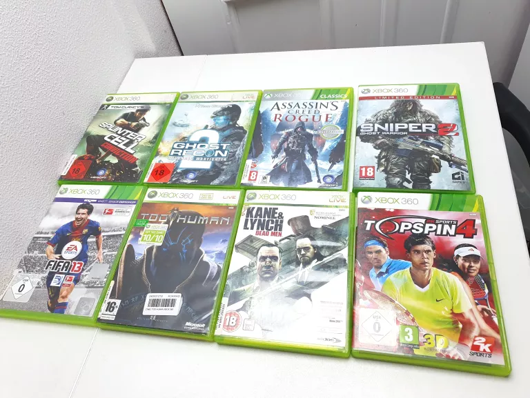 OSIEM GIER NA KNSOLĘ XBOX 360