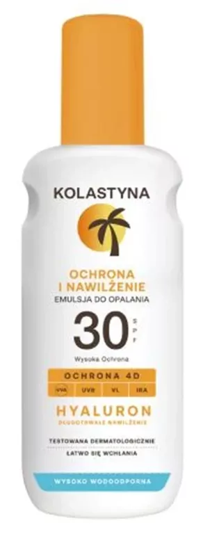 SPRAY DO OPALANIA KREM DO OPALANIA SPF 30 KOLASTYNA OLEJEK OPALANIA 150ML