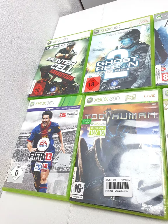 OSIEM GIER NA KNSOLĘ XBOX 360