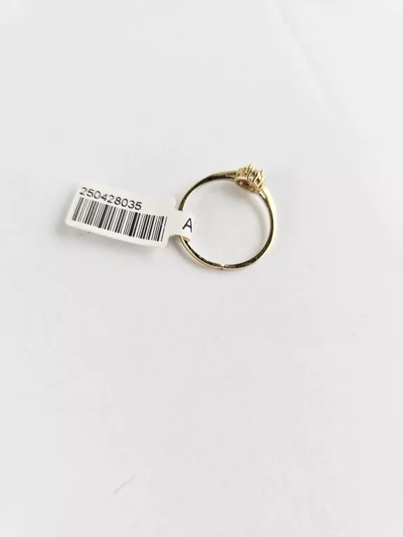 WYRÓB JUBILERSKI UŻYWANY ZŁOTY PIERŚCIONEK 1,44G 585 DIAMENT 0,22CT