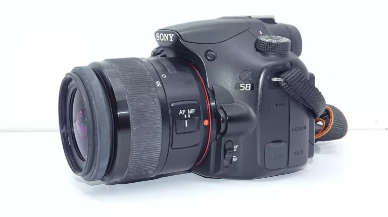 APARAT SONY ALFA A58 + OBIEKTYW 18-55MM LAMPA ZESTAW PRZEBIEG 34100