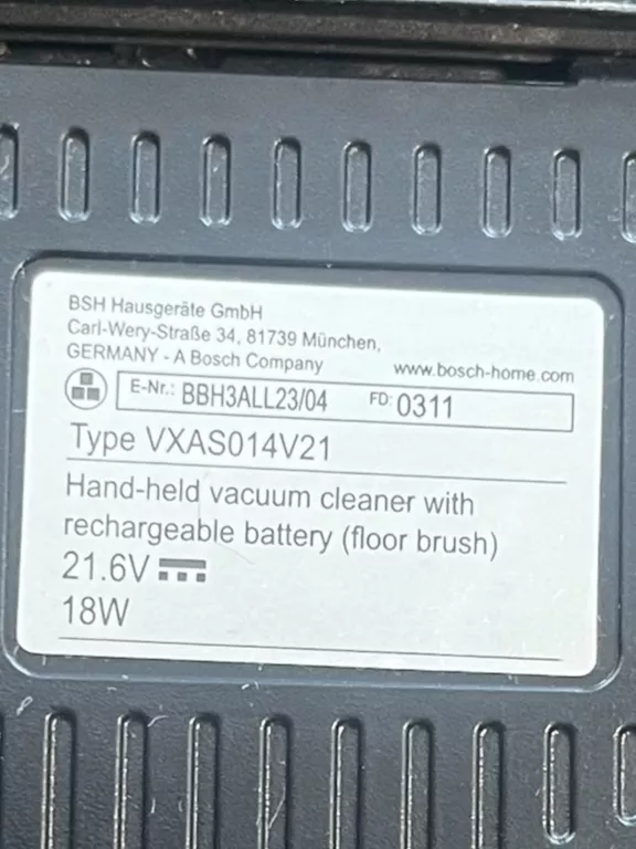 ODKURZACZ BOSCH FLEXXO 23VMAX BBH3ALL23