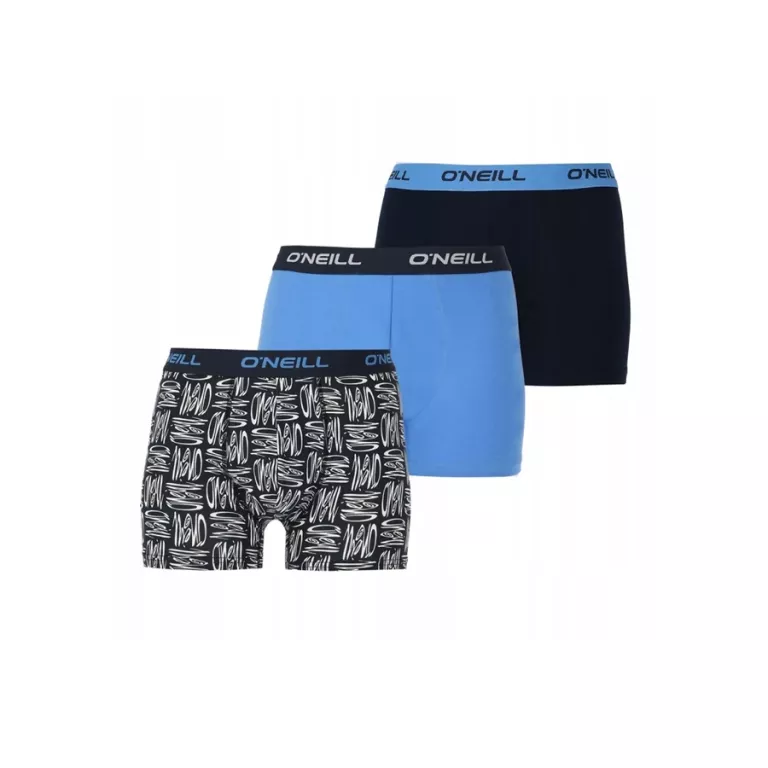 BOKSERKI MĘSKIE O'NEILL LOGO AOP&PLAIN 3-PACK ROZM. M