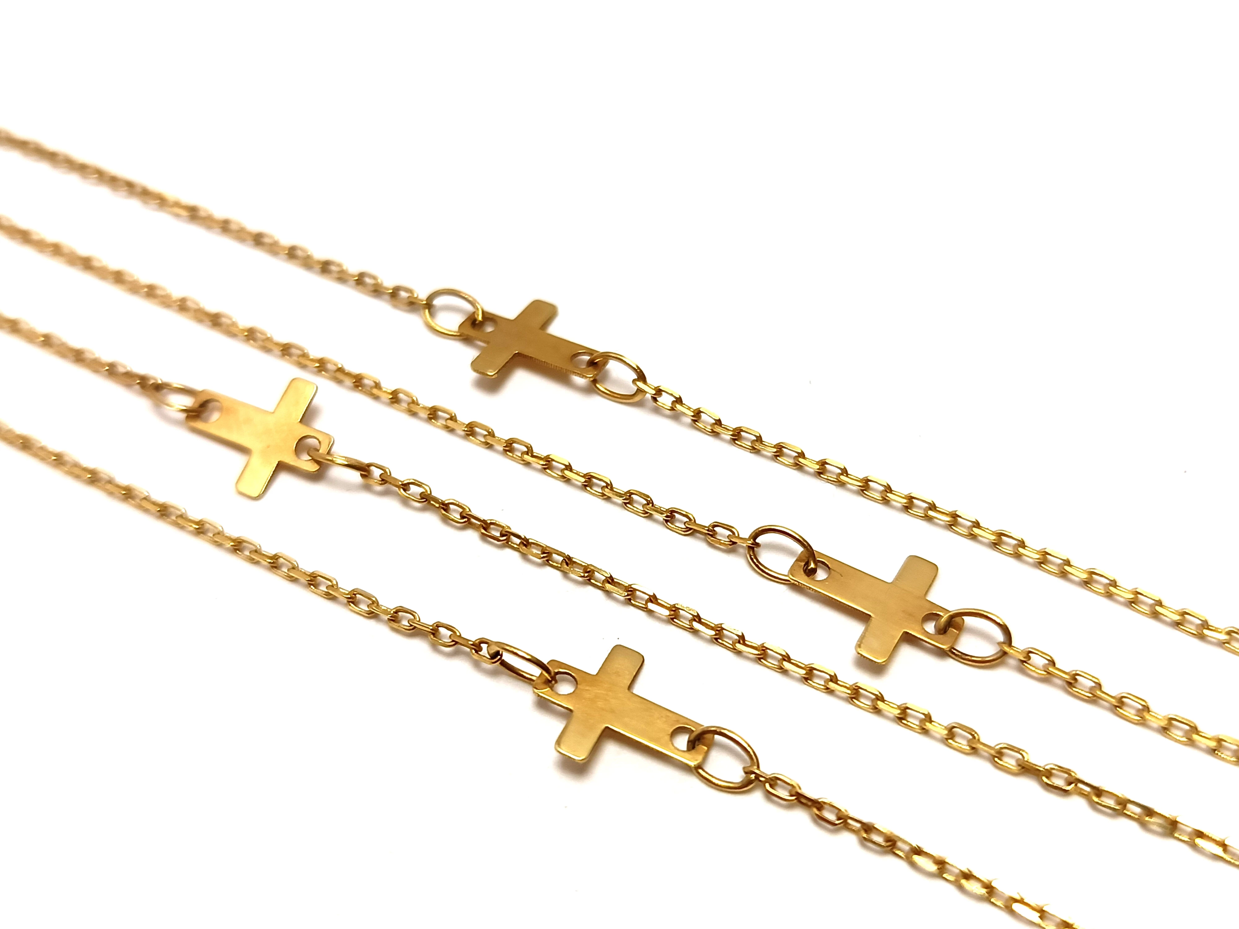 piekny-zloty-lancuszek-krzyzyki-pr-585-283g-material-15835-2