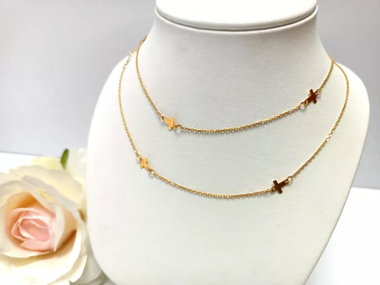 piekny-zloty-lancuszek-krzyzyki-pr-585-283g-lubelska-75-chelm