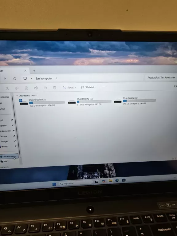 LENOVO LEGION 5 15ARH05 R5/16GB/1TB/512GBŁAD