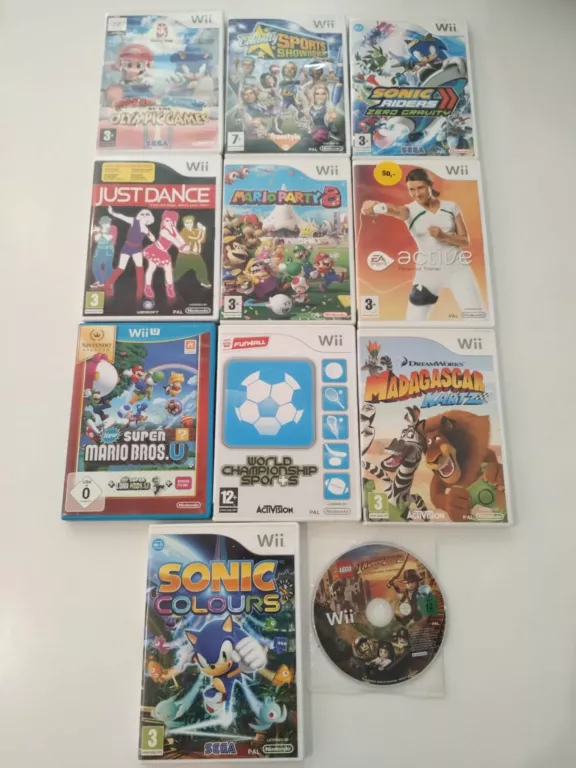KONSOLA NINTENDO WII ZESTAW + GRY